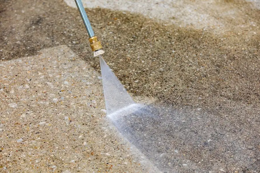 Preparing A Driveway For Sealing With Pressure Washing in El Campo, TX